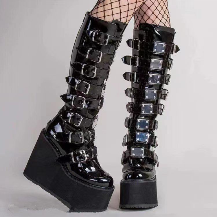 punk long boots