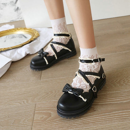 lace flat shoes